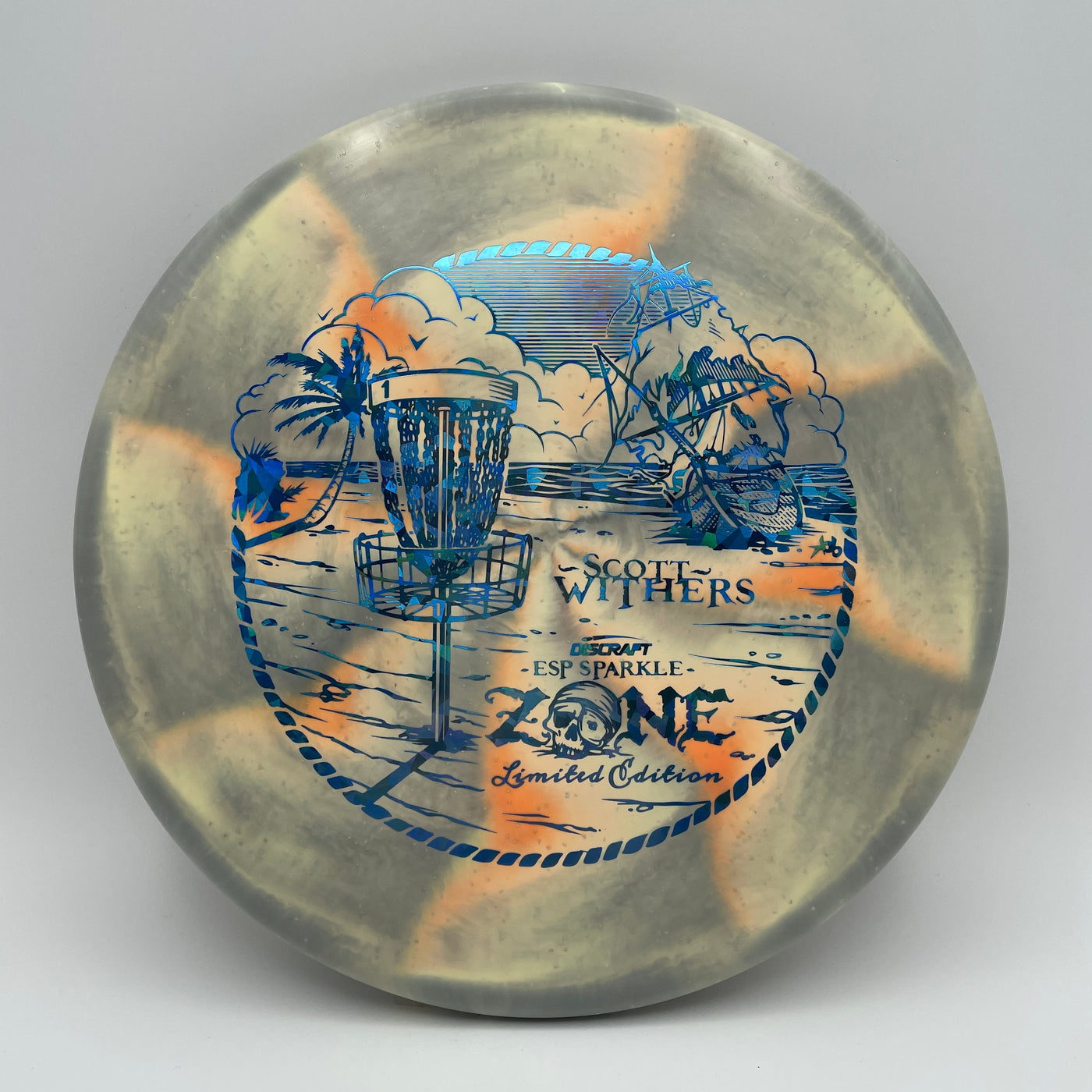 Scott Withers ESP Sparkle Zone - Light Blue Shatter Stamp