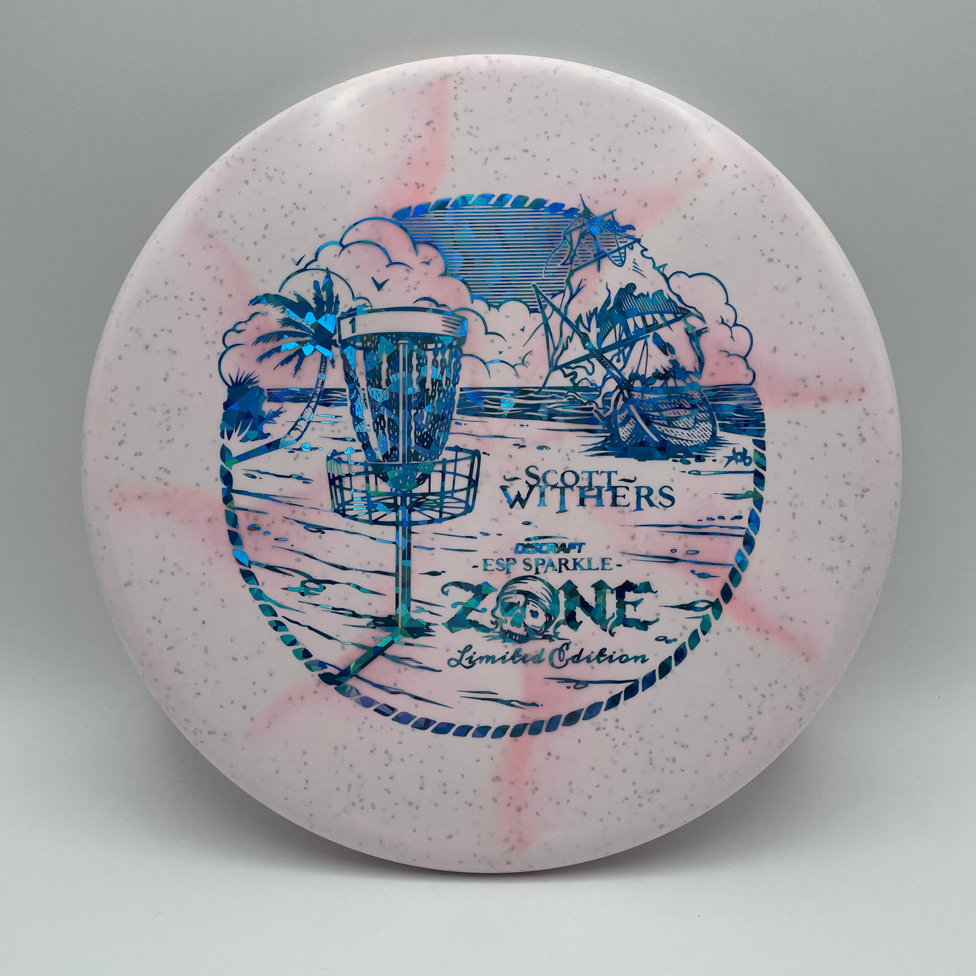 Scott Withers ESP Sparkle Zone - Light Blue Shatter Stamp