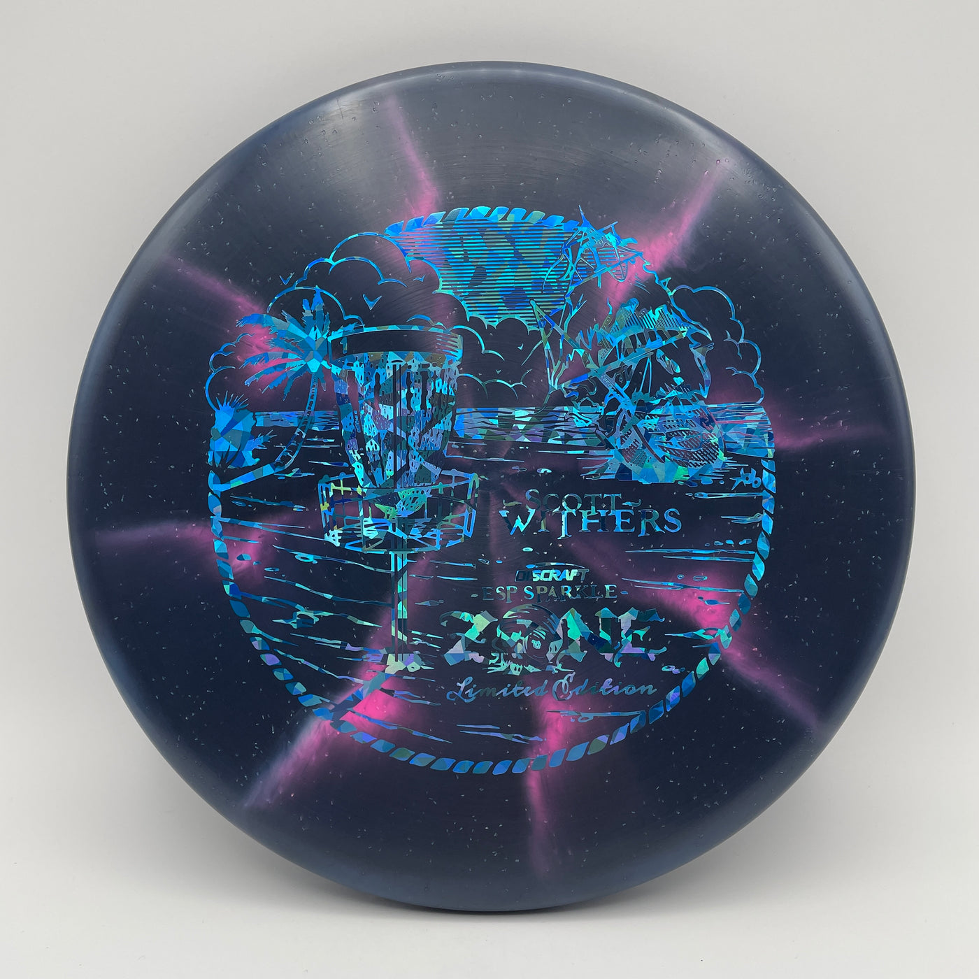 Scott Withers ESP Sparkle Zone - Light Blue Shatter Stamp