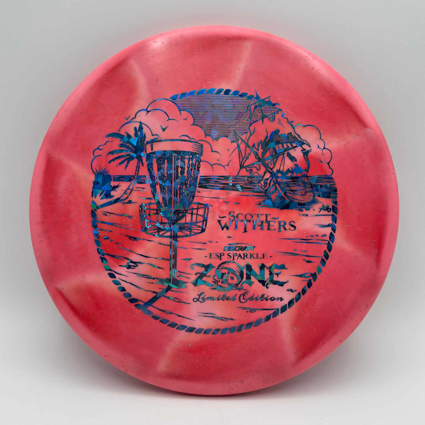 Scott Withers ESP Sparkle Zone - Light Blue Shatter Stamp